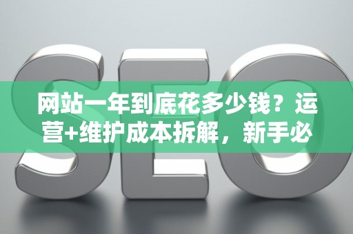 网站一年到底花多少钱?运营+维护成本拆解,新手必看 网站一年到底花多少钱?运营+维护成本拆解,新手必看